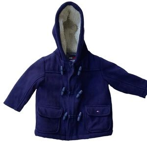 Tommy Hilfiger wool toddler blue coat. Size 2/2T.